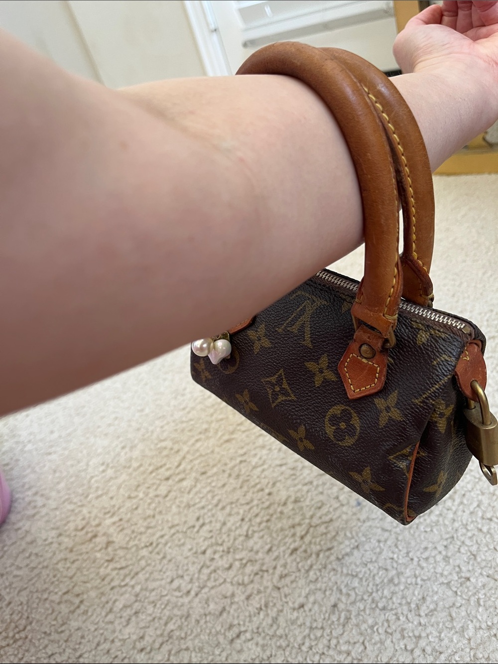 Louis Vuitton Speedy Nano Mini Top Handles LV Monogram Tote Bag - Picture 15 of 15